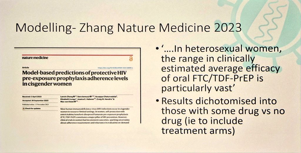 Dan Clutterbuck highlights the @HIViBase PrEP guidance double dose start for all Best predictor of PrEP efficacy is PBMC concentrations Link to guidance: i-base.info/guides/prep/on…. #BHIVA24