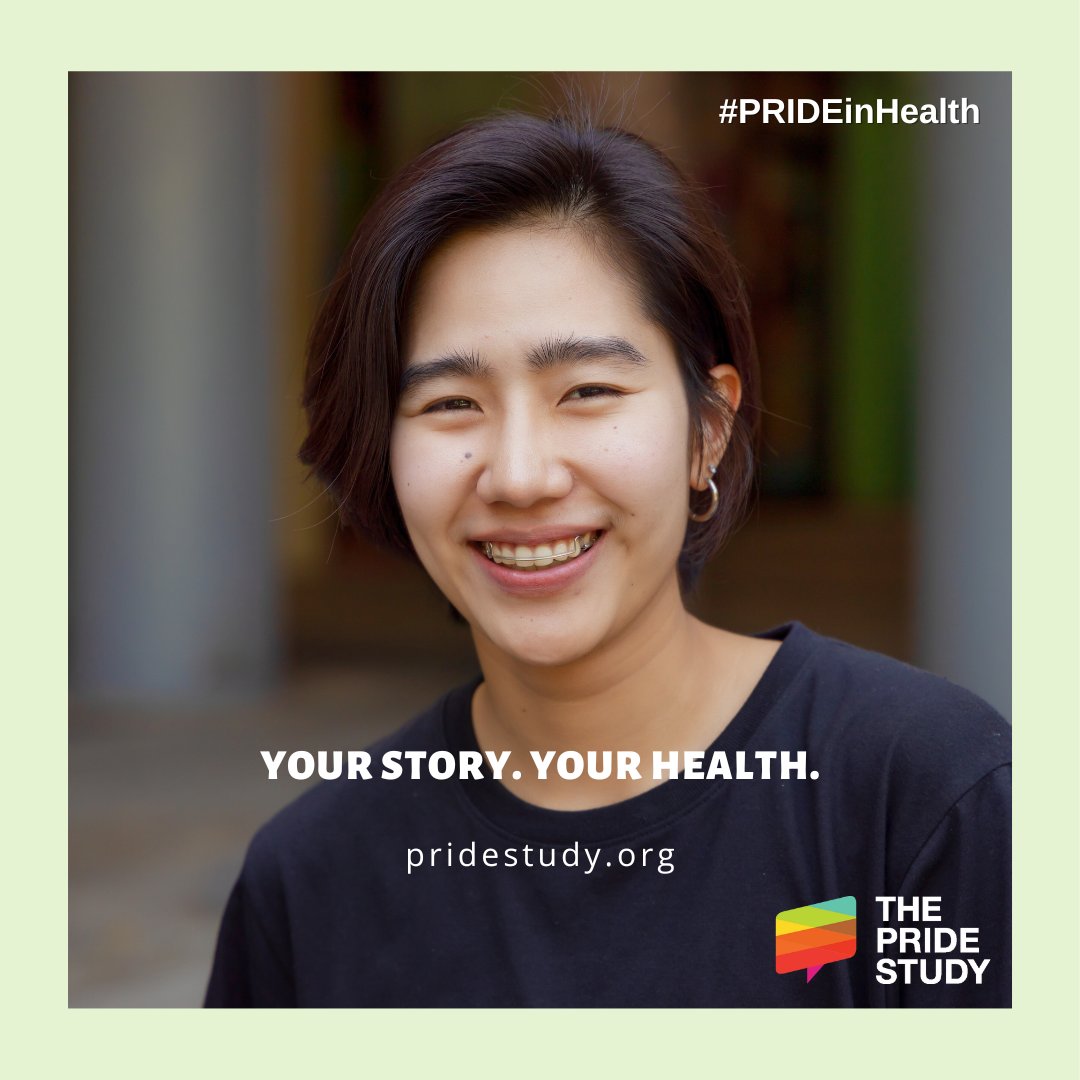 How has being LGBTQIA+ influenced your physical, mental, and social health? By participating in The PRIDE Study over time, your unique story will provide vital insights on the health and well-being of LGBTQIA+ people like you. Learn more: pridestudy.org