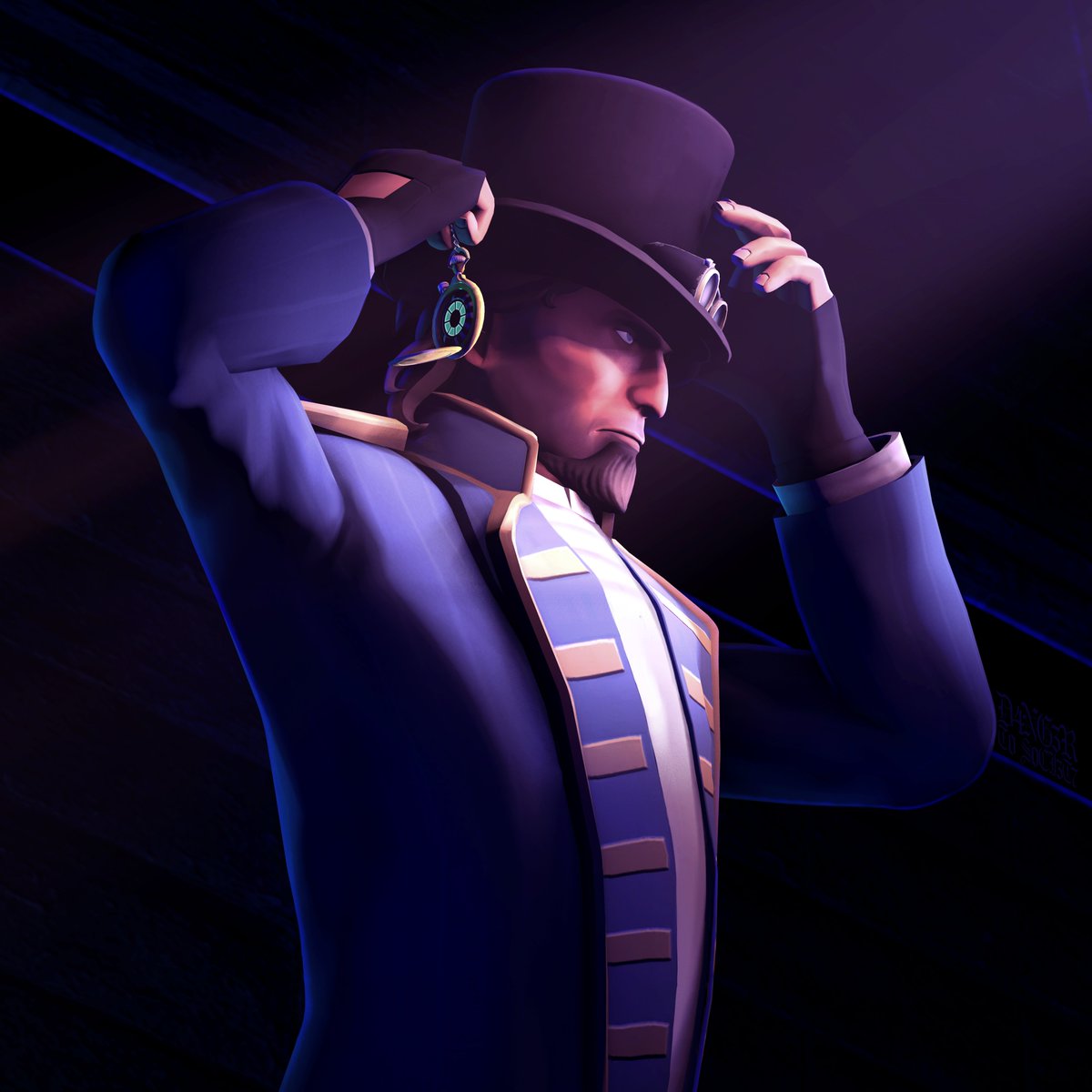 So anyways I rendered my friend as a spy.

#teamfortress2 #TF2 #TF2fanart #tf2render #tf2poster #tf2spy #SFM #sourcefilmmaker