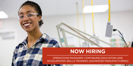 We're #hiring an Operations Manager, #ContinuingEd and Accelerated Skills Training to join our @Valencia_AST Advanced #Manufacturing team. #Apply by Monday, May 6: bit.ly/3WlnjZ4 #career #higheredjobs