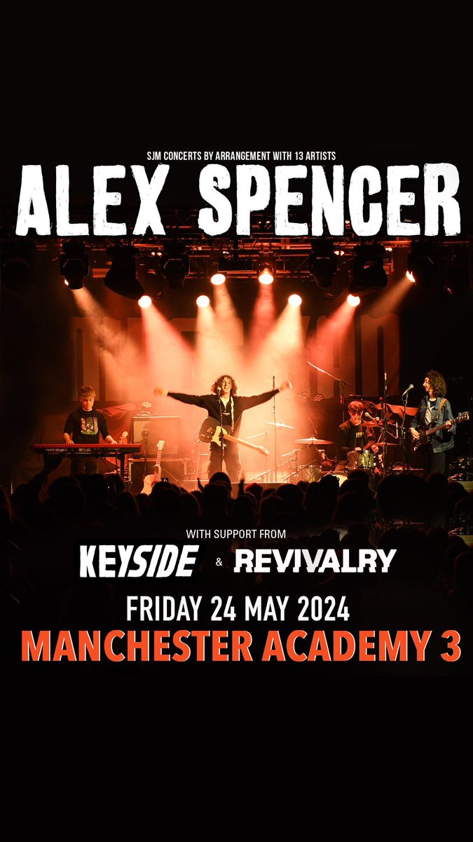 🎵🎵 GIG ANNOUNCEMENT 🎵🎵 Buzzing Buzzing Buzzing. We are supporting our good friend and rising superstar @alexspencerUK with the awesome @keysideliv at @MancAcademy #SYDTF 🔥🔥🔥