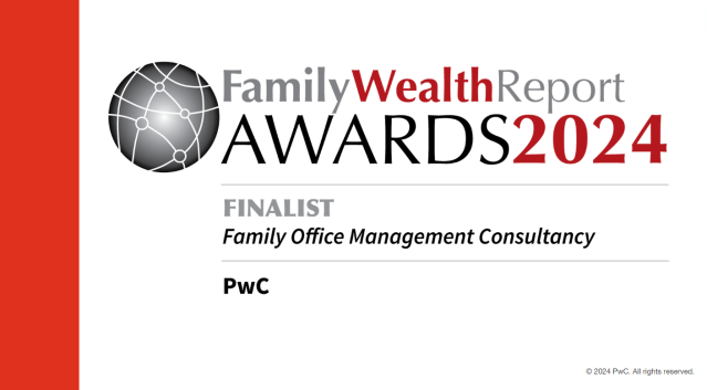 Join me in celebrating PwC for being a finalist in 6 categories for the 11th Annual Family Wealth Report Awards, including Family Office Management Consultancy, Tax Advisor, Outsourcing/Business Process Outsourcing and Women in Wealth Family Office. pwc.to/3UDMTHf