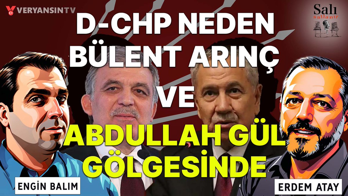 Canlı yayın başladı... D-CHP neden Bülent Arınç ve Abdullah Gül gölgesinde? | Salı Sallanır | Engin Balım - Erdem Atay İzlemek için: youtube.com/live/dwNikUw6G… @enginbalim @medreyata