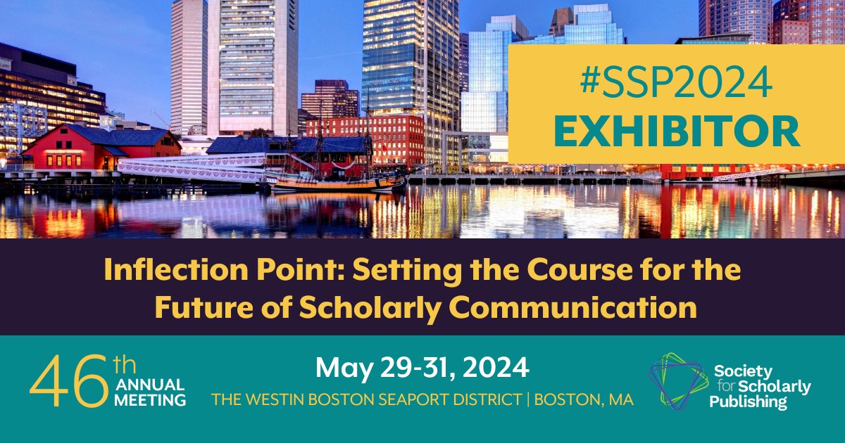 We’re excited to join SSP's 46th Annual Meeting: 'Inflection Point: Future of Scholarly Communication' in Boston, May 29–31! 📍 Booth #415 - come say Hi! Let's chat about our audio & video solutions. Arrange a meeting: info@cadmore.media. @ScholarlyPub #ScholarlyComms #SSP2024