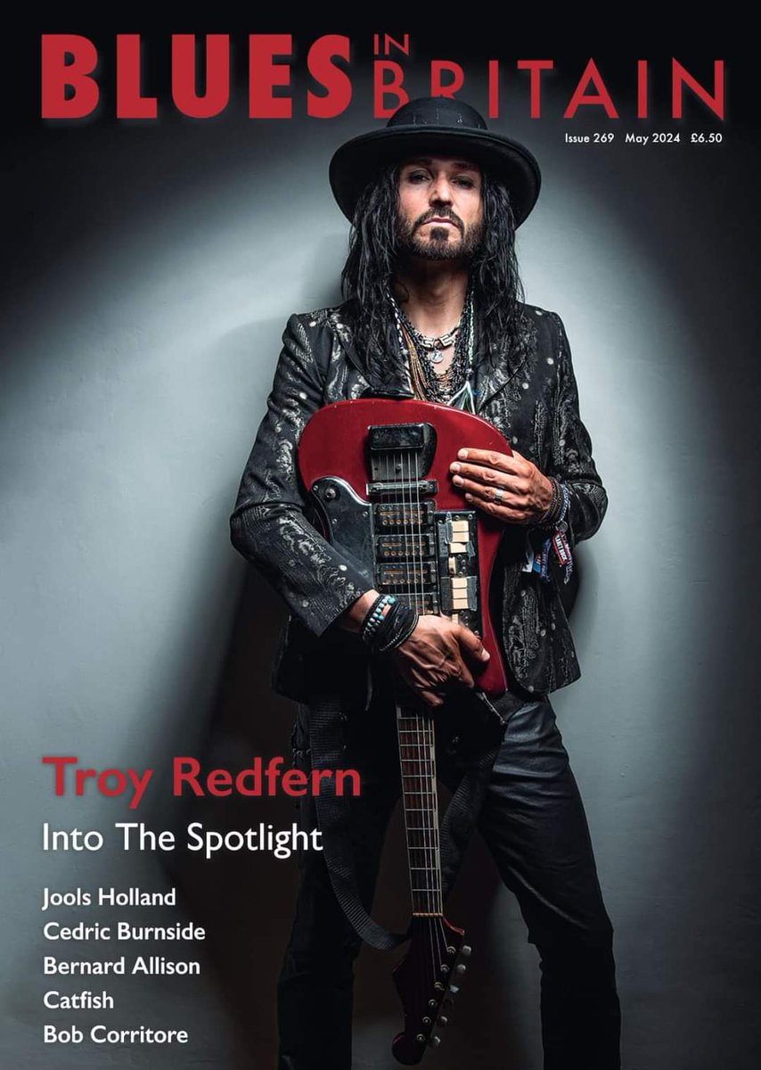 It’s an honor to be on the cover of this months Blues in Britain magazine!! 💥💥💥 In the interview we chat all things ‘Invocation’! Get your copy from 👇 bluesinbritain.org/?fbclid=IwZXh0… #troyredfern #slideguitar #bluesrock #blues #vintageguitar #teiscoguitar #bluesinbritain