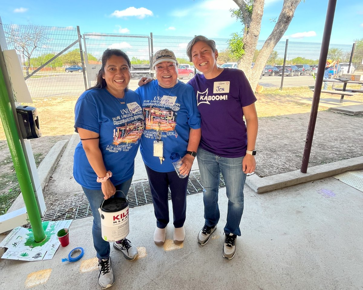 A volunteer turned staff member, Adriana Calderon Garcia first volunteered with KABOOM! on a project with @FortWorthISD. Now, she helps build playspaces across the country! Read more about some of our volunteers during #NationalVolunteerMonth at bit.ly/49MIoyr.