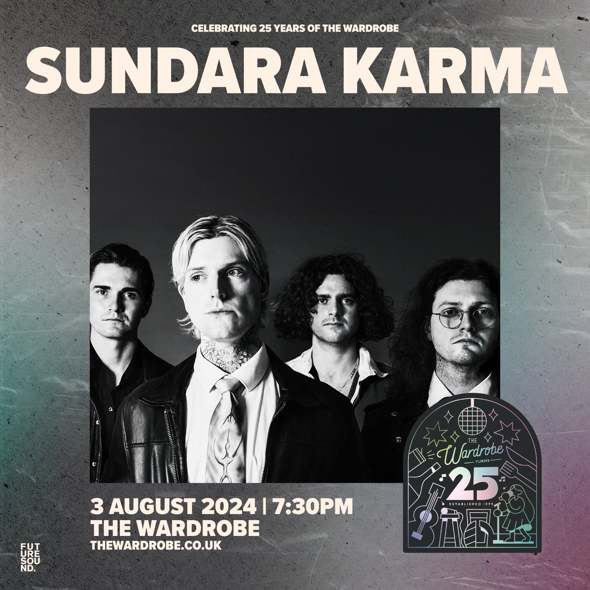 Reading indie rockers @sundarakarma play a special show as part of our 25th Anniversary this August. Tickets go on sale this Friday at 10am ⏰ Tickets available at thewardrobe.co.uk❗️🎟️