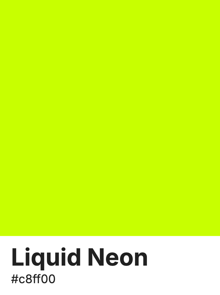 color_parrot's tweet photo. Who's up for some retro arcade neon color vibes?
Liquid Neon – #C8FF00
Neon Purple – #BC13FE
Neon Rose – #FF0080
Neon Blue – #04D9FF https://t.co/AqoHO1PszL