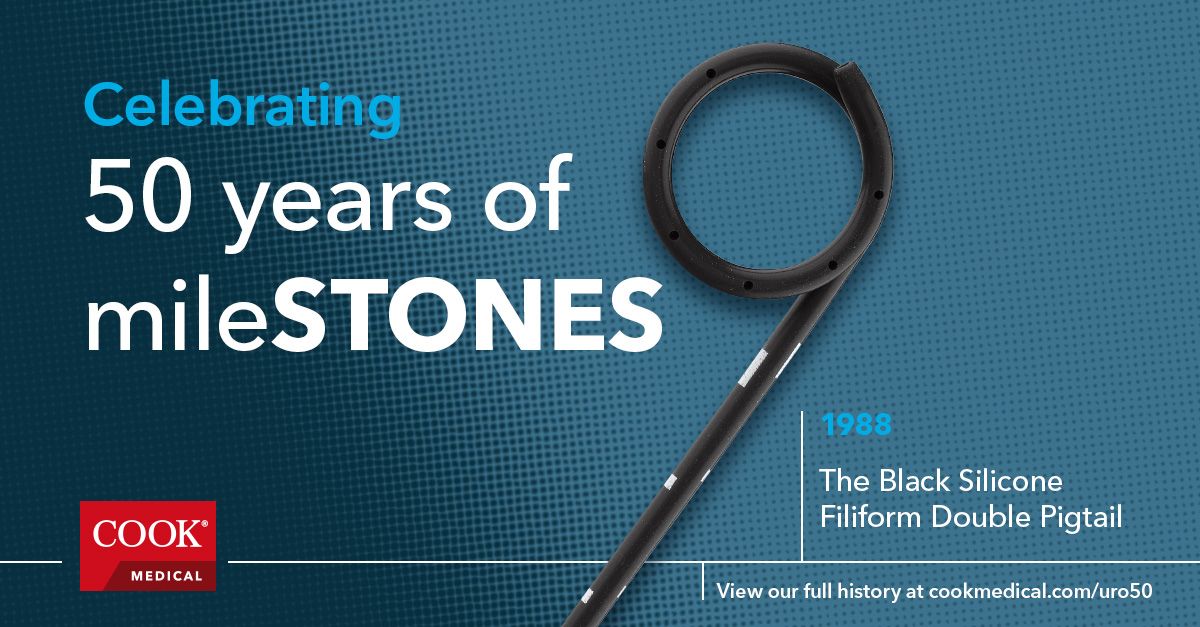For nearly four decades, the Black Silicone Filiform Double Pigtail Ureteral Stent (aka Black Beauty) has been making a difference for countless patients and physicians. #50yearsOneCook lnkd.in/g9NJCePu