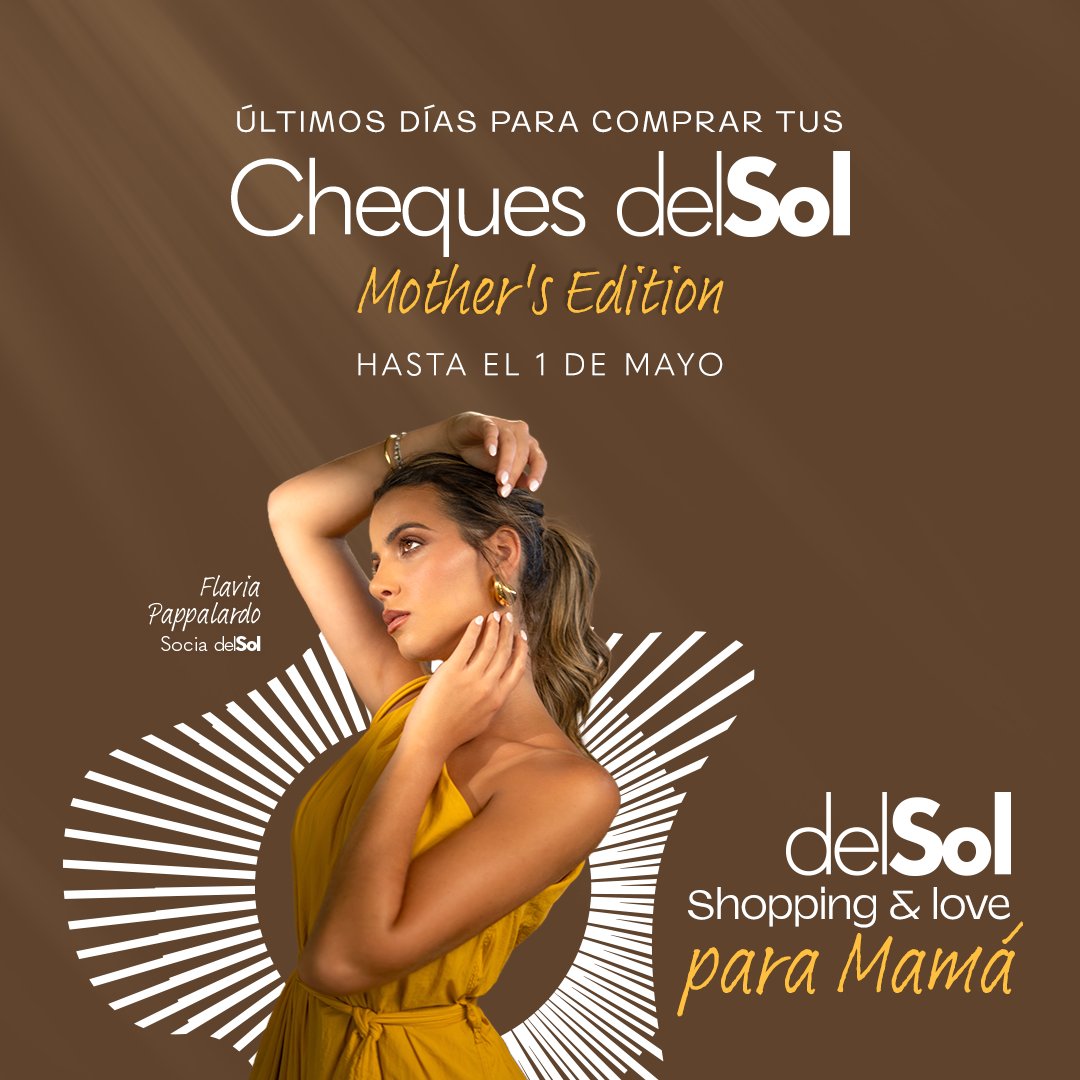 #BrandVoiceÚH l Para Mamá, @delsolpy ofrece beneficios que incluyen 35% más sobre el valor de su dinero y hasta 12 cuotas sin intereses, con la tarjeta de crédito delSol Atlas.

Los interesados pueden comprar los cheques en la App delSol, hasta el 1 de mayo, y usarlos hasta el 3…