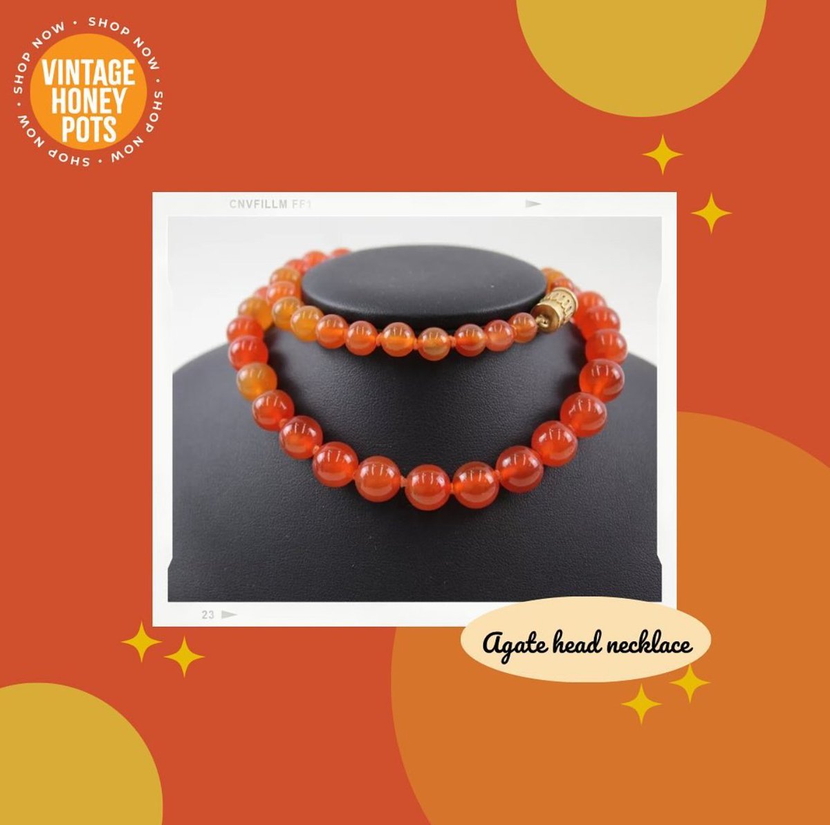Did you know we are now offering ‘Buy-It-Now’ lots on eBay? We have some beautiful jewellery items available to buy now!💎 Including this amazing 18ct clasped agate bead necklace🧡

ebay.co.uk/itm/1763392144…

#Jewellery #buyitnow #vintagelove #vintage #shopvintage