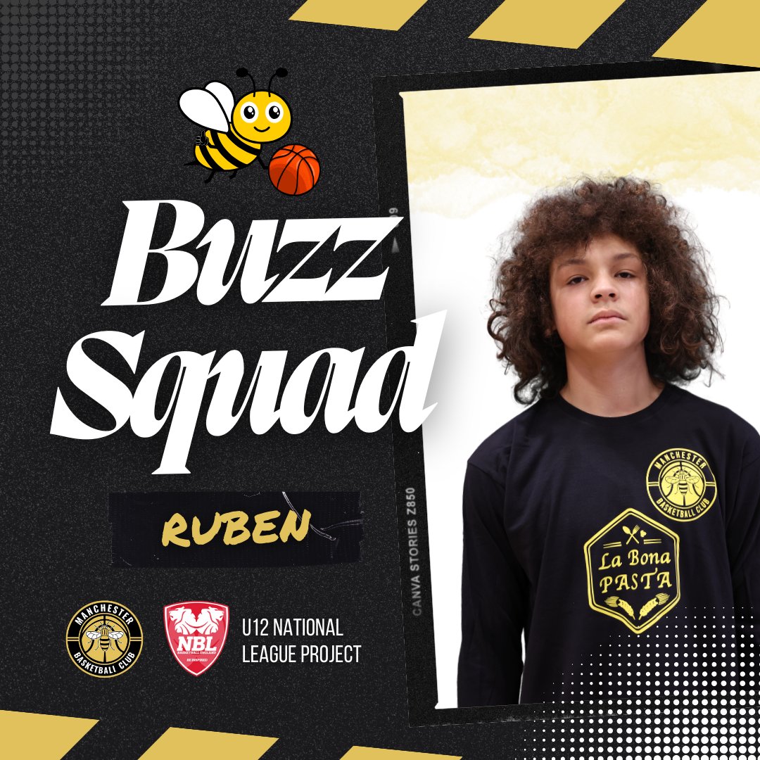 🐝 Presenting the Buzz Squad...

Ruben will be proudly representing the U12 National League Project! 🙌

#HearTheBuzz | #BEElieve | #NBL2324 | #BritishBasketball