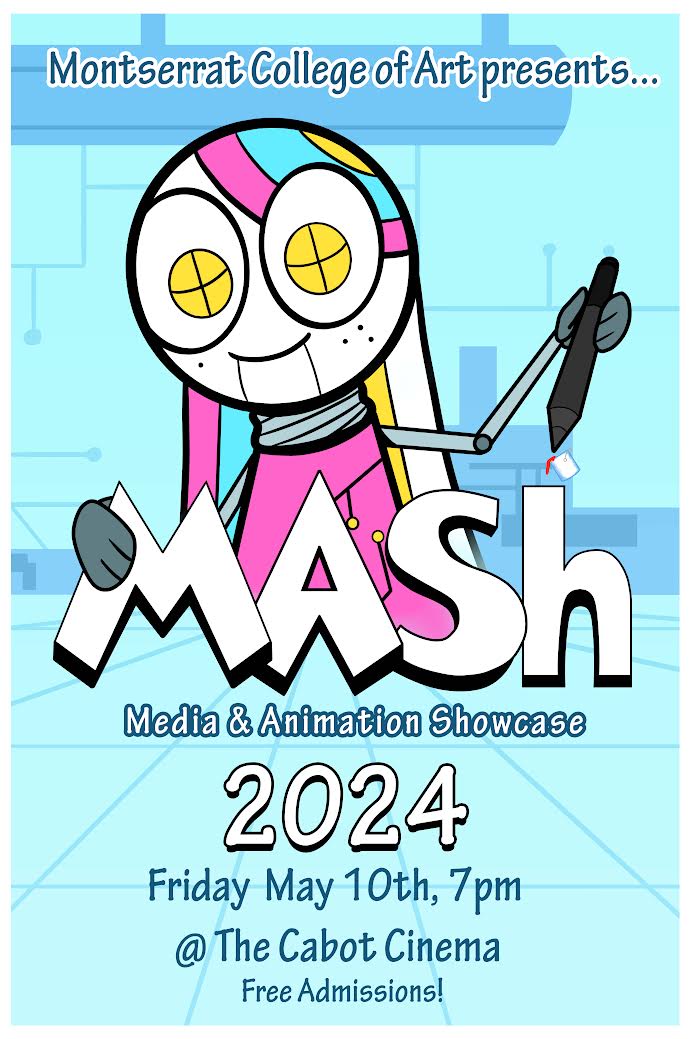 JUST ANNOUNCED: @MontCollegeArt brings their annual Media and Animation Showcase (MASh) to The Cabot on May 10! We are proud to help showcase the amazing work of Montserrat's talented students, alumni, and community members (as we have for over 8 years!). *FREE EVENT*