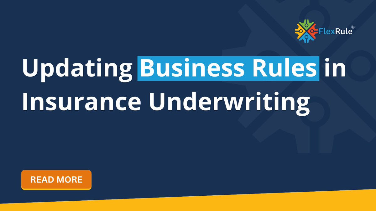 Updating #insurance underwriting #businessrules is not easy, particularly if rules are hard-coded. A better approach is to use a solution that empowers non-technical team members to manage, test, debug, and deploy them as needed. ▶️flexrule.com/links/sb2l #insurtech #brms