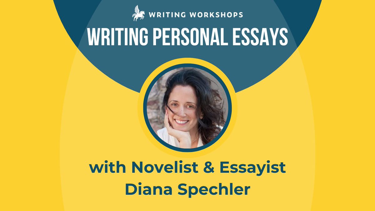 Novelist and essayist @DianaSpechler offers Intro & Advanced Personal Essay Workshops and Travel & Food Writing Classes with our partner @WritingWorkshps. Space is limited. Learn more and sign up here: bit.ly/WritingPersona…