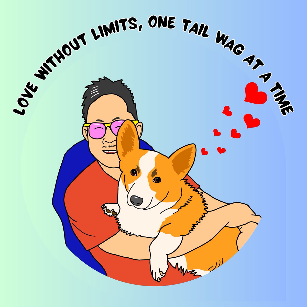 Love without limits, one tail wag at a time. #dogslovers #lovewithoutlimits #corgilove