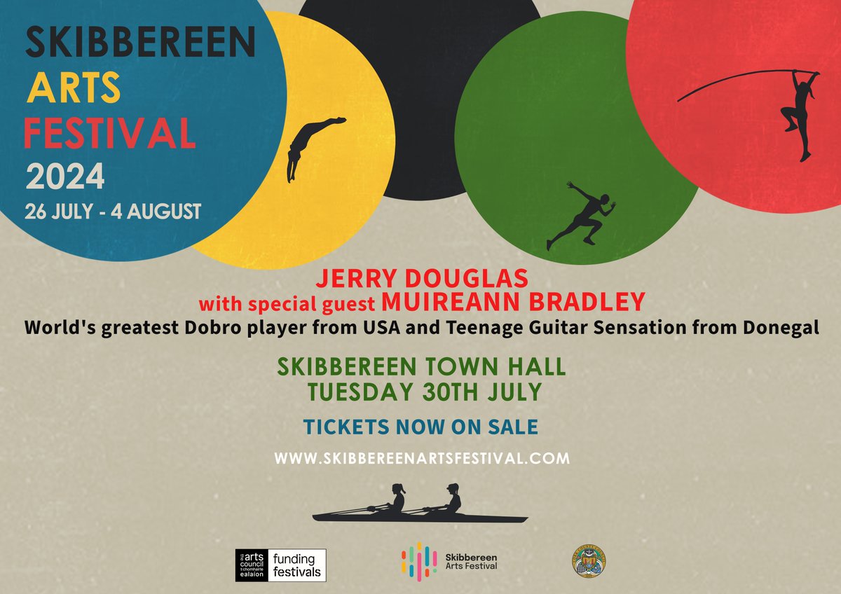 Jerry will be performing at the Skibbereen Arts Festival on July 30th! For more info and tickets visit skibbereenartsfestival.com/jerry-douglas-…