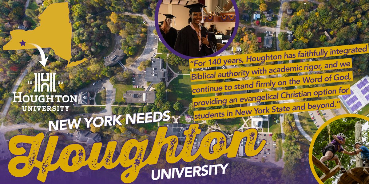 Why is Houghton vital for New York State? 📚🎓 With so few options for an intentionally Christ-centered university in-state, Houghton's unwavering commitment to truth & excellence continues to produce successful graduates. Read more from President Lewis: bit.ly/3ZjqGxk