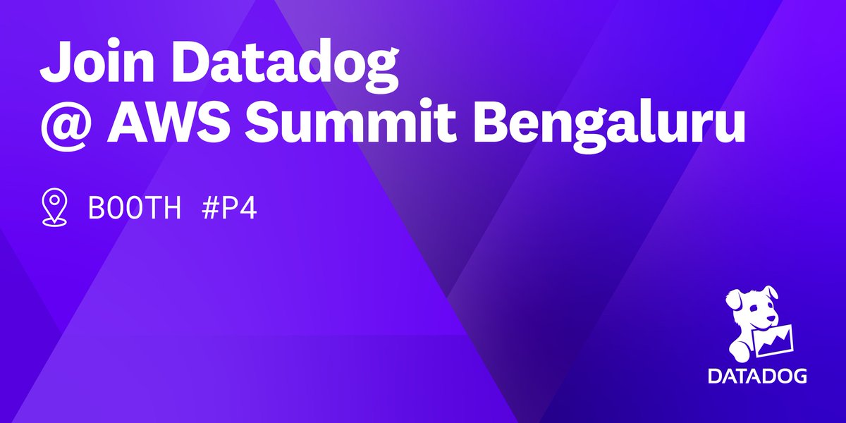 Attending #AWSSummit Bengaluru? Be sure to stop by Datadog's booth #P4 to learn how Datadog helps you monitor and secure your entire tech stack. You can also enter for a 1-in-10 chance to win an iPhone 15 Pro!