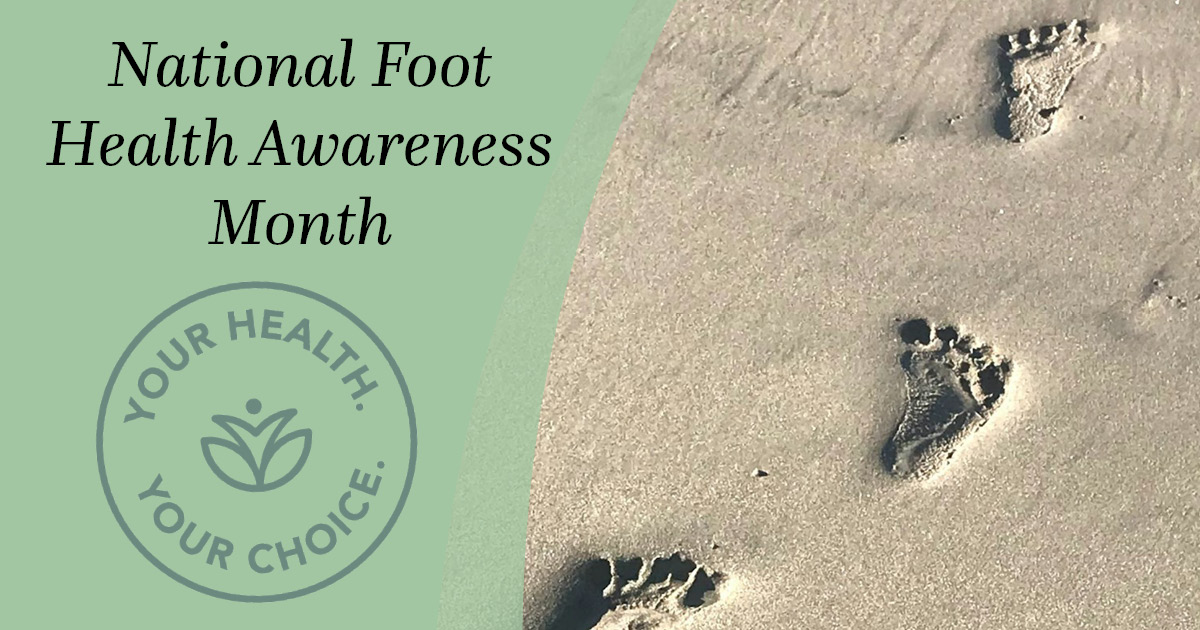 👣 April is National Foot Health Awareness Month! Take a step towards healthier feet by cleaning them daily, staying active to maintain blood flow, stretching regularly and opt for comfy, supportive footwear. Your feet will thank you! #FootHealth

newsinhealth.nih.gov/2023/03/focus-…