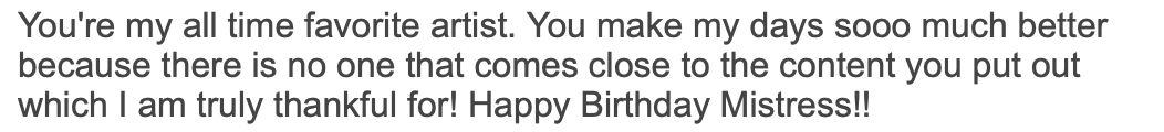 Thank you J for the bday gift card! xo