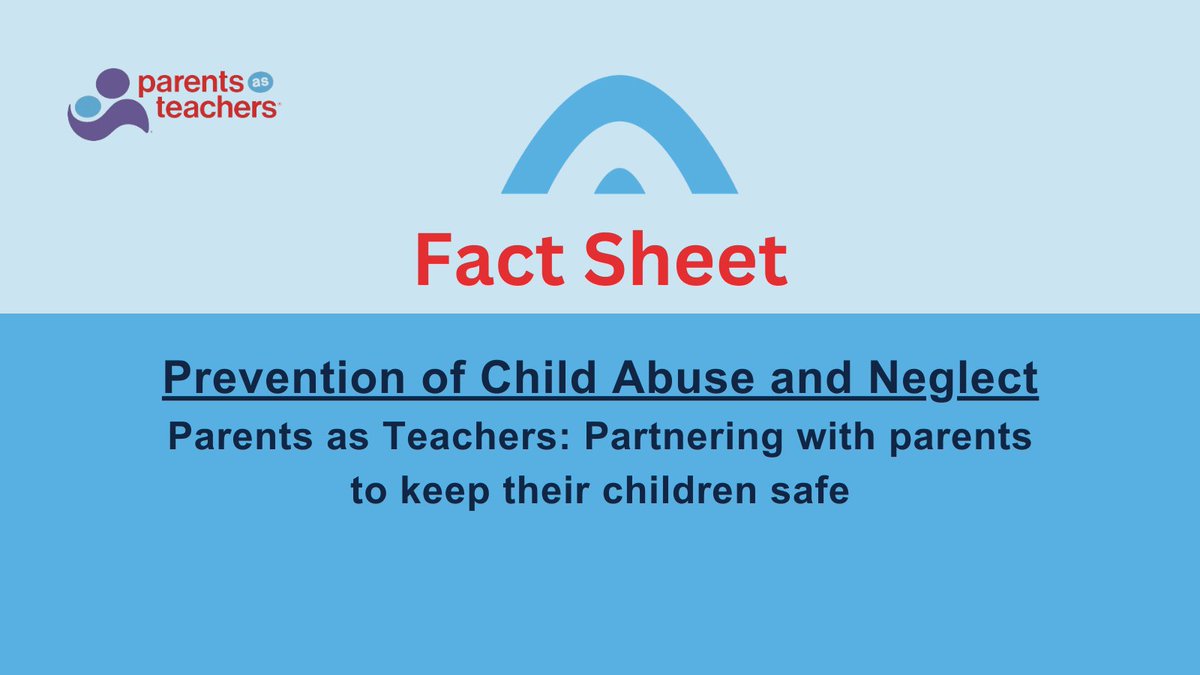 To close out #ChildAbusePreventionMonth - we're sharing this fact sheet on the ways the Parents as Teachers Home Visiting Model can support families and prevent child abuse and neglect. Give it a read: parentsasteachers.canto.com/index.html#/s/…