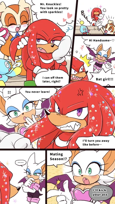 Knuckles decorated with Hair Bedazzler Kit 