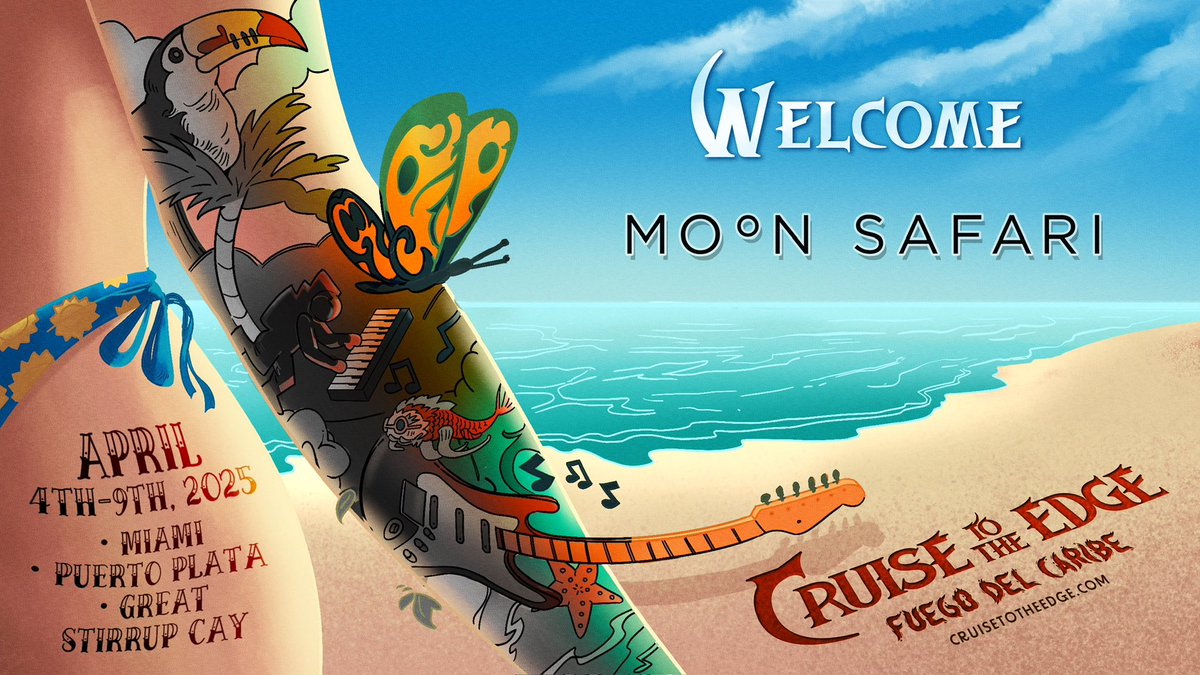The gates open shortly, and since it’s Tuesday…. We are giving you two more reasons to come sail away with us on Cruise to the Edge 2025! 🛳️🎶🐙
Please welcome Moon Safari 🇸🇪 to the cruise! 🎯
Cruisetotheedge.com
#ctte2025 #progressiverock #Caribbean #miami #cruisetotheedge