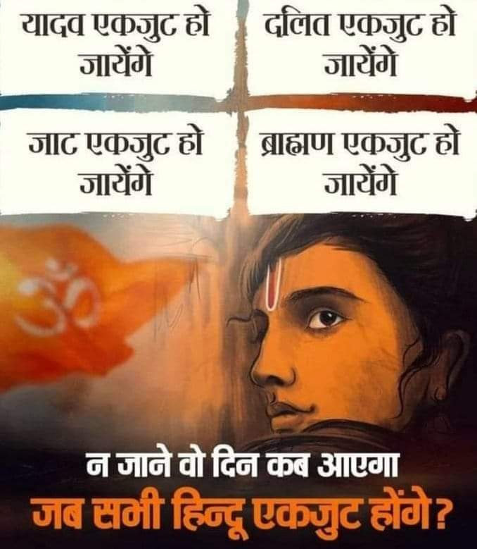 बात कड़वी है पर सोचने लायक है..!! हिन्दू बनो जातियों में नही बंटो 🙏🚩