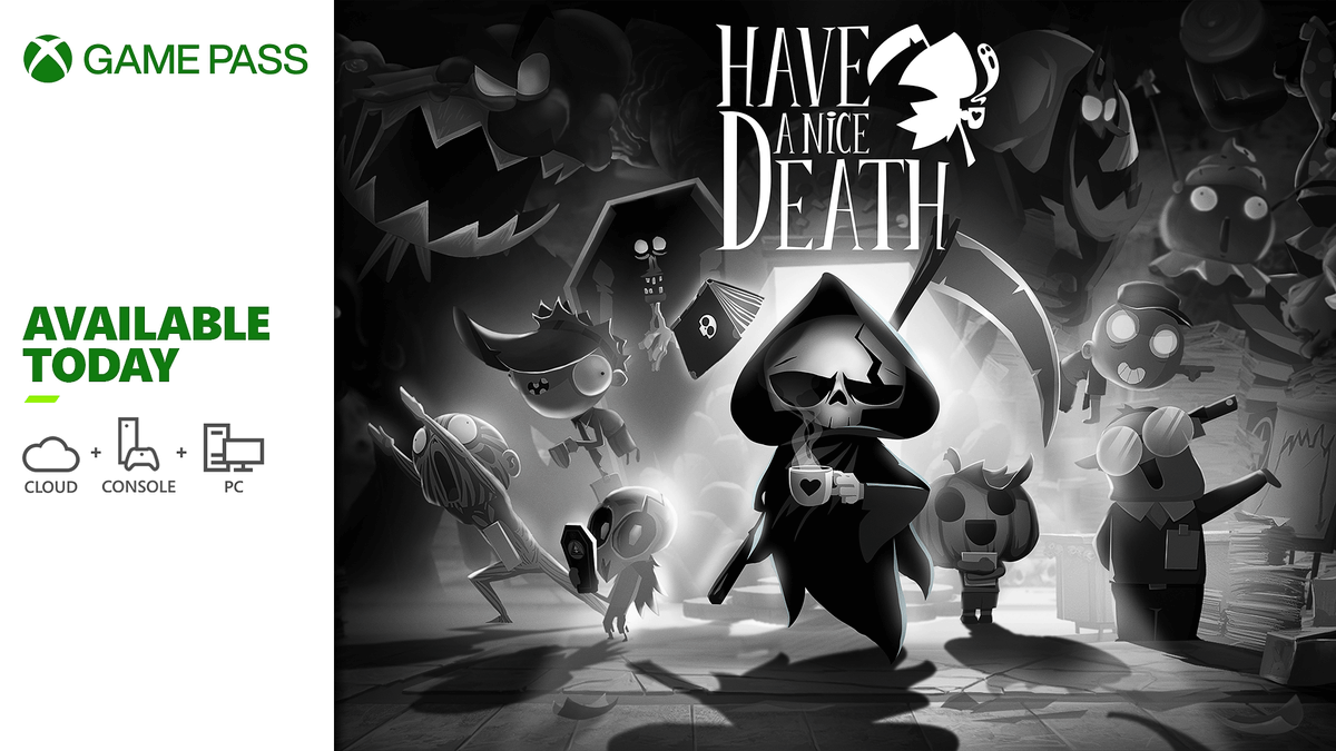 Have you been dying to play Have a Nice Death? Today is your lucky day! Have a Nice Death is now available on @XboxGamePass! Get ready to rest in paperwork!

xbox.com/en-US/play/gam….