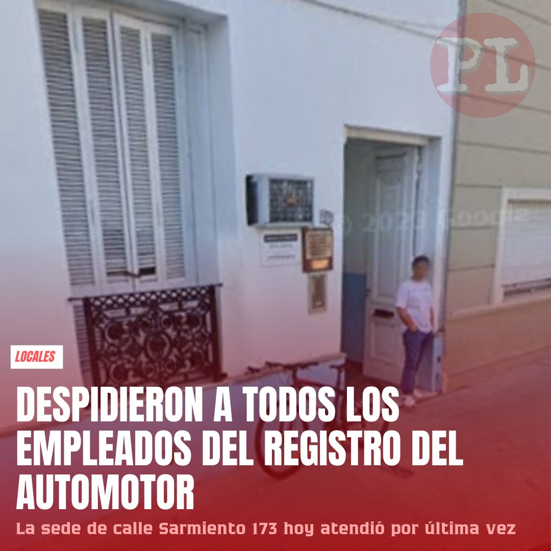 🔴 #Despidieron a todos los trabajadores de una de las sedes del Registro del Automotor de #SanNicolás

➡️Se trata de la sede de calle Sarmiento 173
prensalibresn.com/noticias/ahora…
#SanNicolásDeLosArroyos #PrensaLibreSN #ReformaLaboral