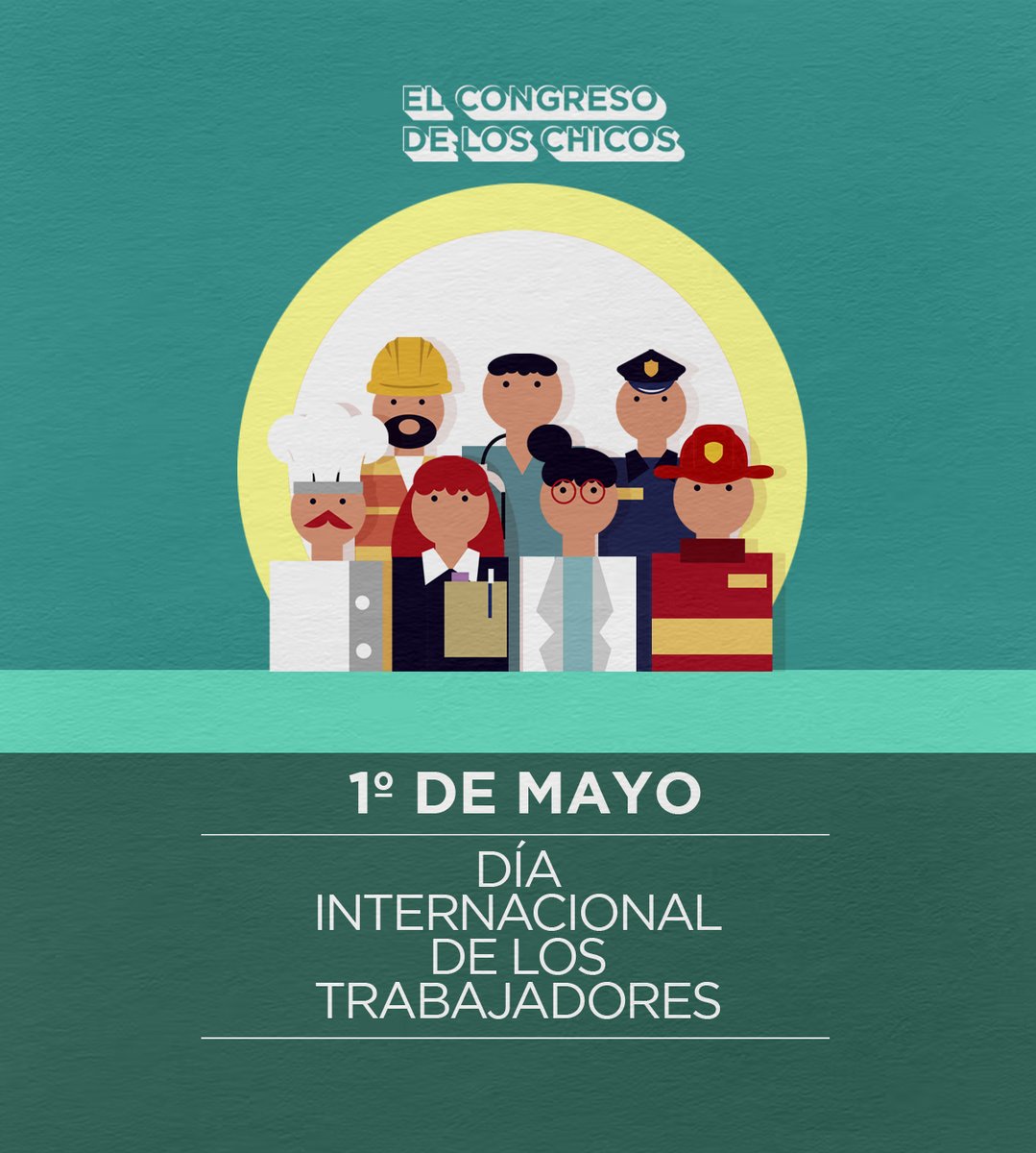 👩‍🍳👷‍♂️ | DÍA INTERNACIONAL DE LOS TRABAJADORES Este día se celebra para recordar las conquistas del movimiento obrero y homenajear a quienes lucharon por alcanzar condiciones dignas de trabajo. Más info 👉 chicos.congreso.gob.ar