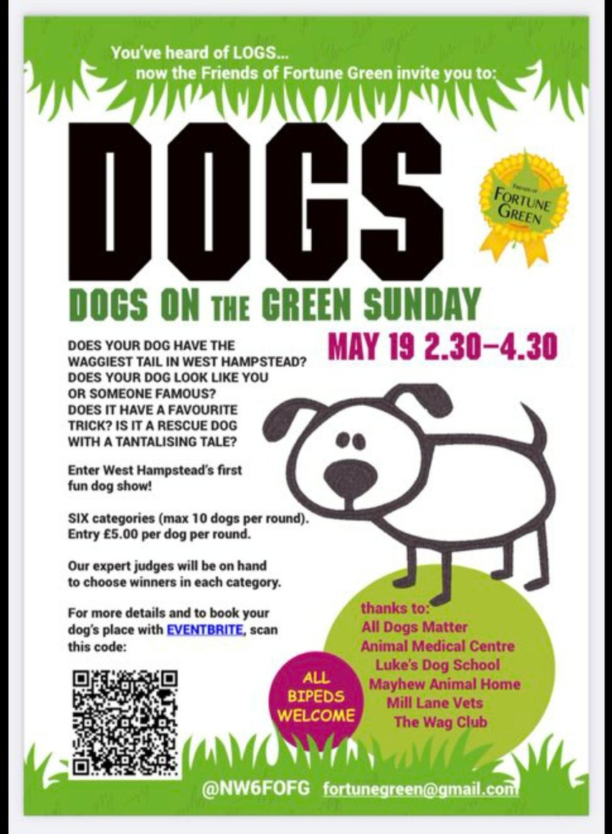 We are very busy deciding on which category to enter in the 
<a href="/NW6FOFG/">Fortune Green NW6</a> Dog Show 
On Fortune Green Sunday 19th May