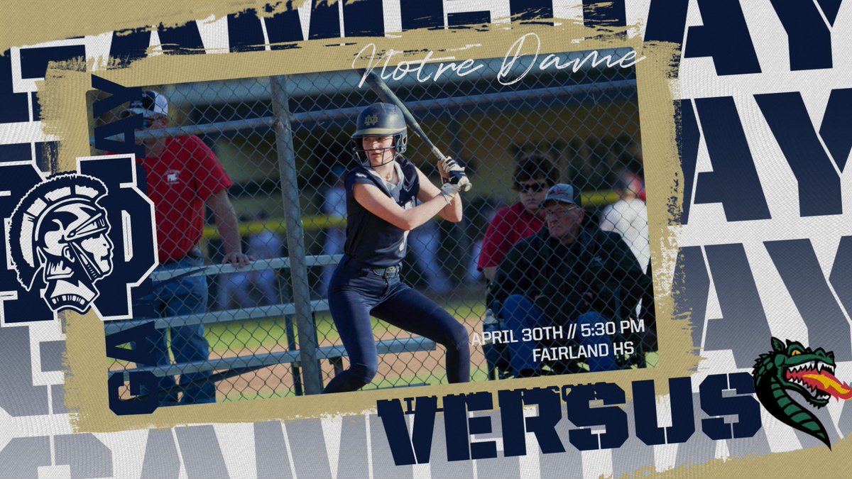 GAMEDAY 🆚 @fhsdragonsports 🕠 5:30 PM 📍 Fairland HS Field #ovccrossover #itsgotime