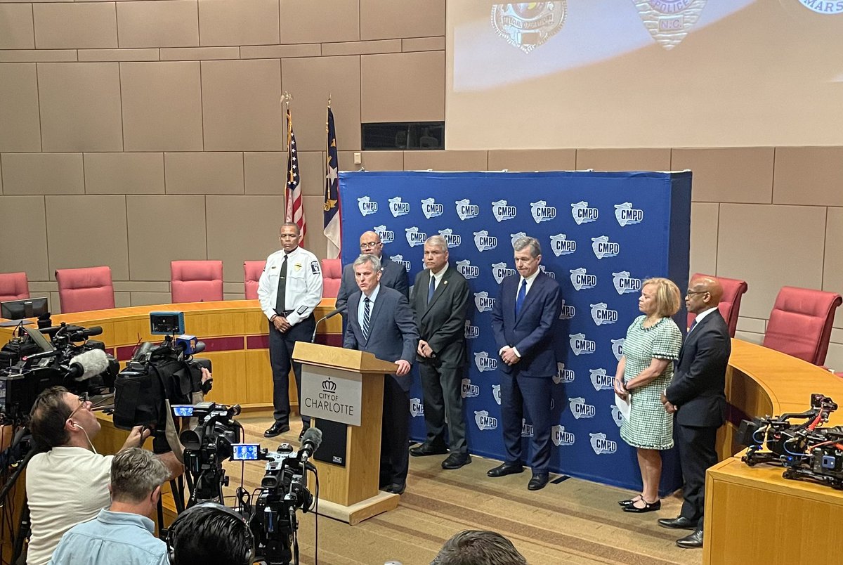 Today in Charlotte, we honored the peace officers who were killed and wounded in the line of duty.   To serve and protect can come with fatal consequences, as we were tragically reminded yesterday. The people of Charlotte are strong and will come together to support the affected