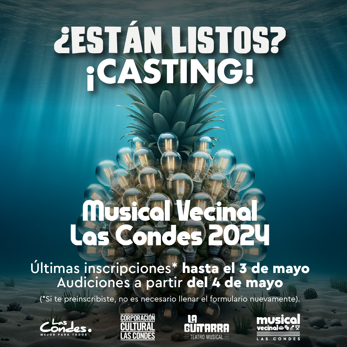 Ya llevamos más de un mes de inscripciones para nuestro musical vecinal, con gran éxito de participación ¡Y ya tenemos el montaje! ¿PUEDES ADIVINAR CUÁL ES? Apúrate, que es la última semana para que te inscribas/regístrate en el link lc.cx/e219Wk y te daremos detalles