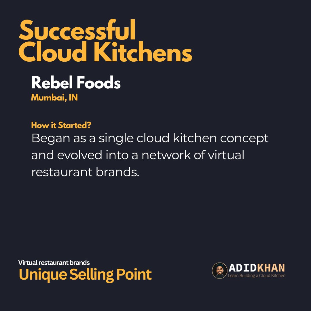 workadidkhan's tweet image. This cloud kitchen is making $$$ #startbusinesses2020   #entrepreneurshipclass #businessxplore #cloudkitchen #adidkhan