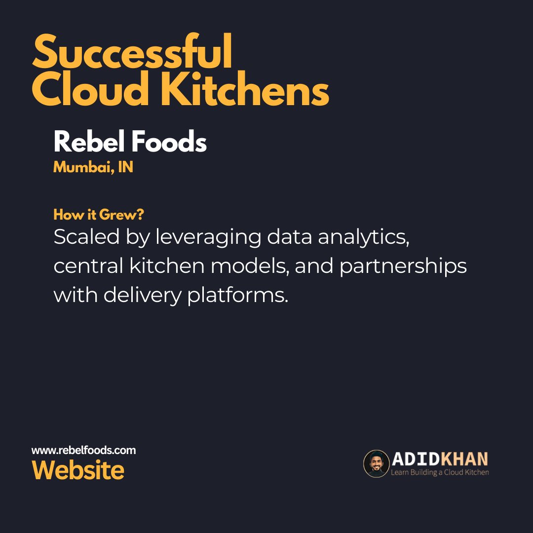 workadidkhan's tweet image. This cloud kitchen is making $$$ #startbusinesses2020   #entrepreneurshipclass #businessxplore #cloudkitchen #adidkhan