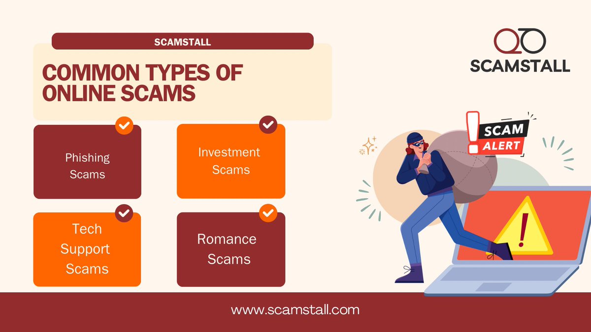 Educate yourself on common scams, stay vigilant, and protect your finances and personal information. Knowledge is power against fraudsters. For more helpful tips and guides, visit scamstall.com

#Scamstall #ScamAwareness #CyberSecurity #DigitalSafety #StayInformed
