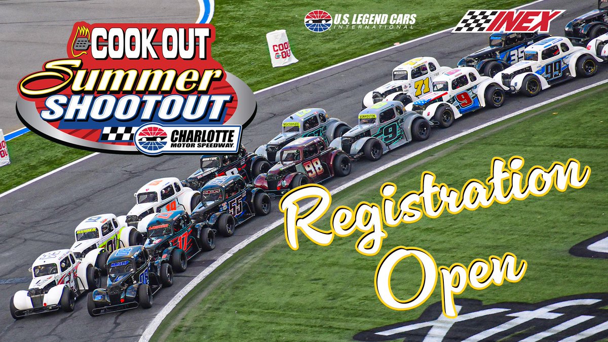 NEWS | Registration for the 2024 @CookOut Summer Shootout is now OPEN! Weekly rates, full series hard cards, and garage stalls are available. Please see BAND App for Garage Stall map and 2023 purchaser instructions. Registration ➡ pitpay.com/track/396 BAND App 📱…