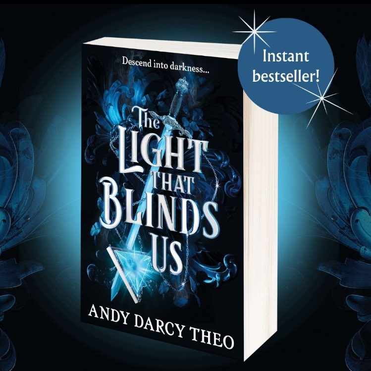 HUGE congratulations to debut author @AndyDarcyTheo, The Light That Blinds Us is an instant bestseller! 💙 If you love bickering found family, slow burn romance, and edge-of-your-seat plot twists, it's time for you to get reading 🌳💨🔥🌊 #thelightthatblindsus #yafantasy