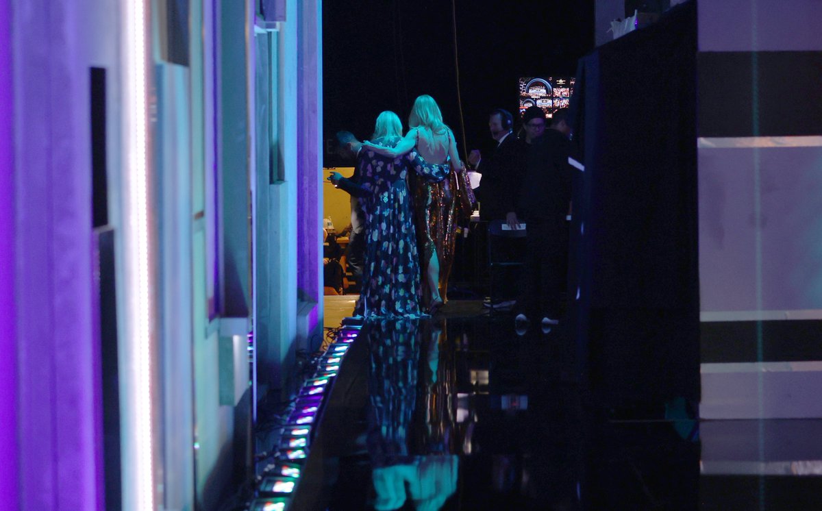 Backstage after the award presentation ⭐️ #AFILife #NicoleKidman #MerylStreep