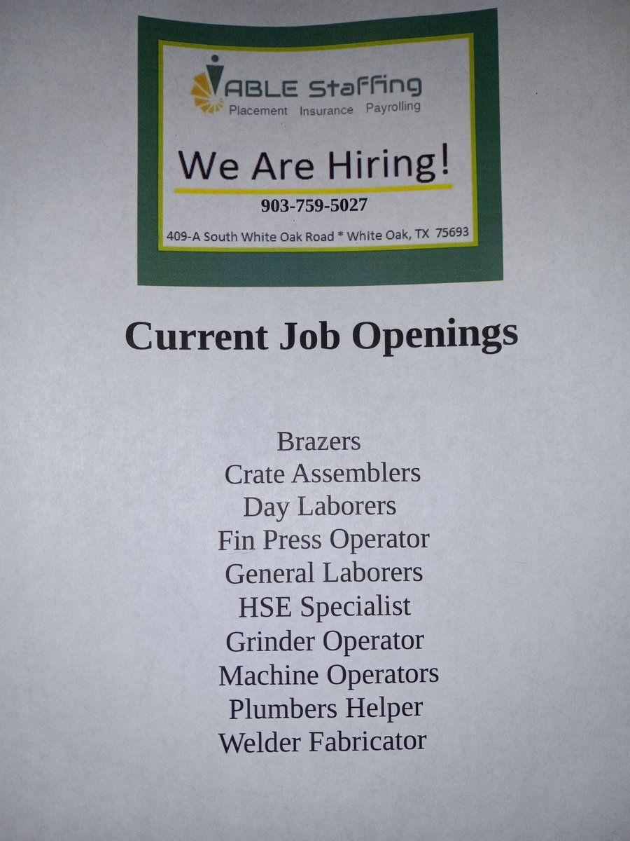 #longviewtexas #LongviewTx #HIRINGNOW #hiringeasttx