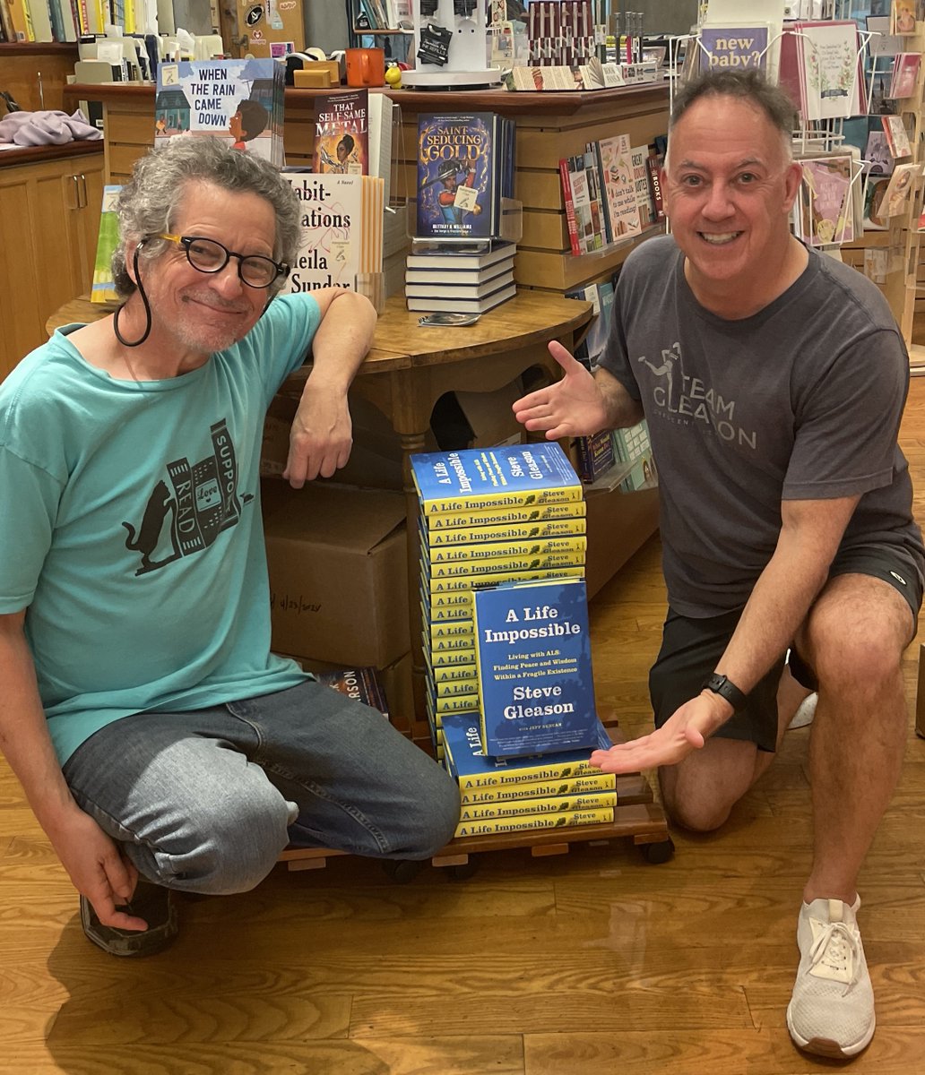 Two years ago, @SteveGleason, Michel & I began our journey on this extraordinary project. As he did throughout his stellar NFL career, Steve poured every ounce of himself into the mission. Honored, grateful & excited to see 'A Life Impossible' come to fruition & hit stores today.