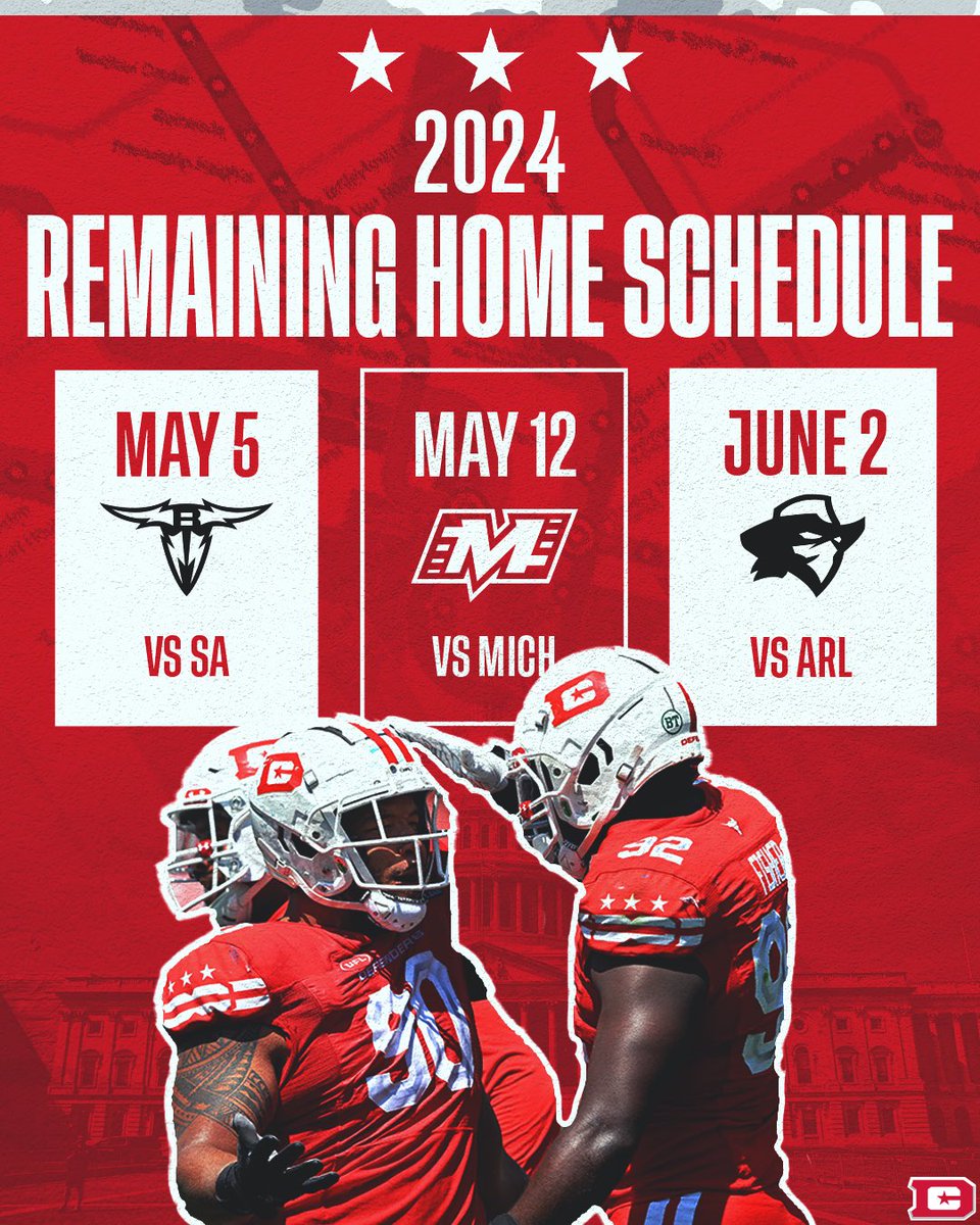 The time is running out to catch a game at @AudiField … let’s show the rest of the UFL what DC is made of 😤 ‼️ There’s still some great deals, so grab your 🎟️: ticketmaster.com/dc-defenders-t… ‼️ #UFL2024 #DefendDC