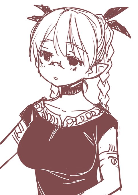 苦し紛れのらくがきめがねエルフ 