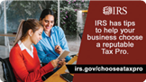 ➜ #NationalSmallBusinessWeek reminder: There are simple steps you can follow to make sure you’re getting good, professional help with your business taxes. Check out #IRS tips for choosing a #TaxPro: irs.gov/smallbizweek