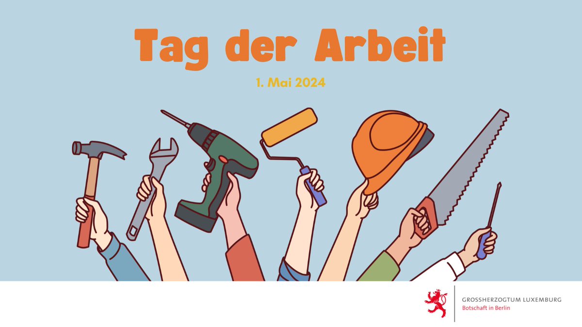 Am 1. Mai feiert 🇱🇺 den Tag der Arbeit!

Man erinnert an den Kampf der freien Gewerkschaften für die sozialen Errungenschaften wie die Regelung der Arbeitszeiten, den bezahlten Urlaub oder den sozialen Schutz, und demonstriert für aktuelle Forderungen.

#tagderarbeit #luxemburg
