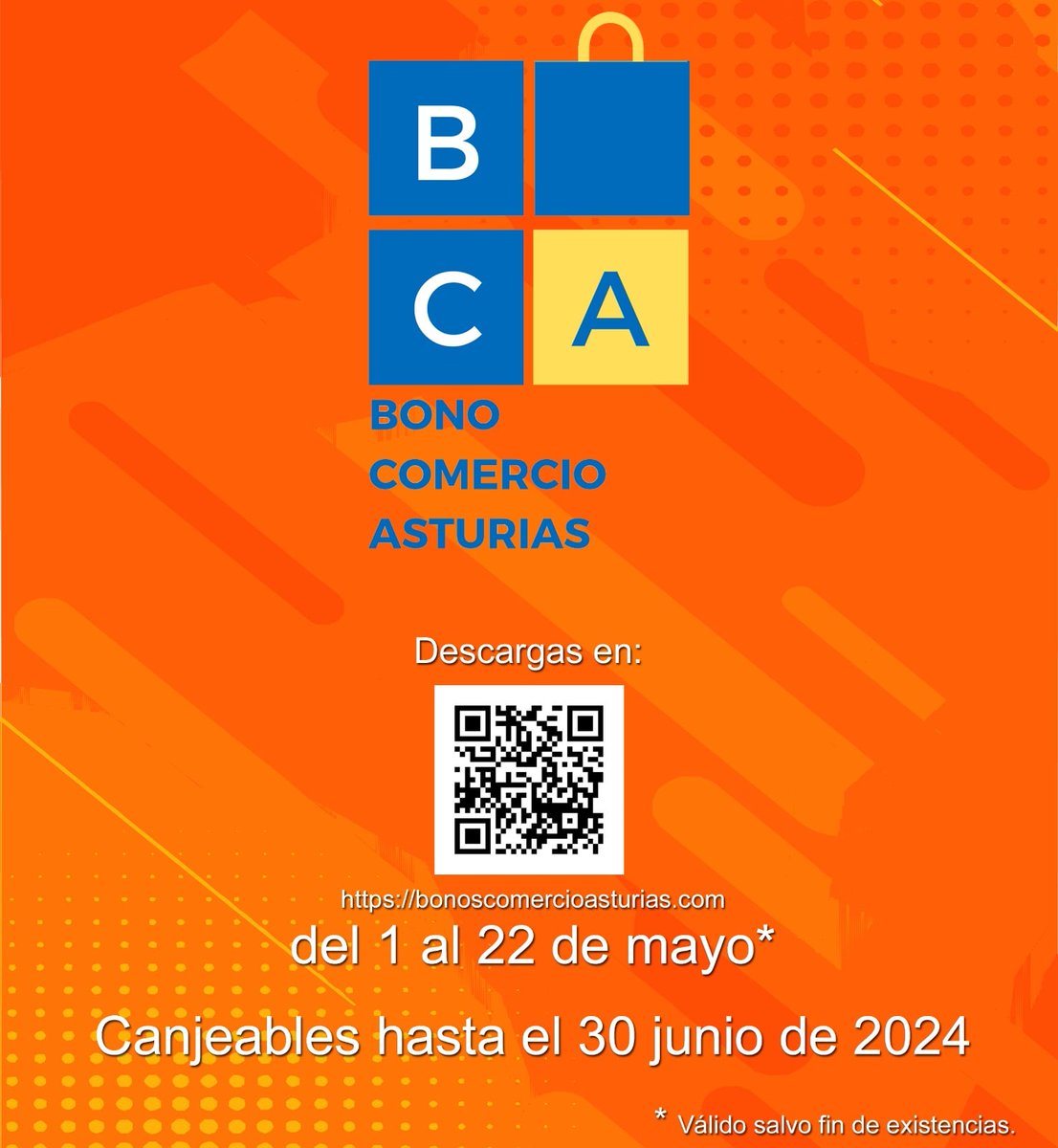 CapuaHobbys's tweet photo. Recuerda que a partir de mañana día 1 de mayo comienza el plazo de descarga de los bonos de comercio de Asturias.
A partir del jueves día 2, ya puedes venir a canjearlos.
¡Infórmate y aprovecha éstos descuentos!

#capuahobbys #tutienda #comerciolocal #gijon #bonoscomercio https://t.co/BNUfmupmlk
