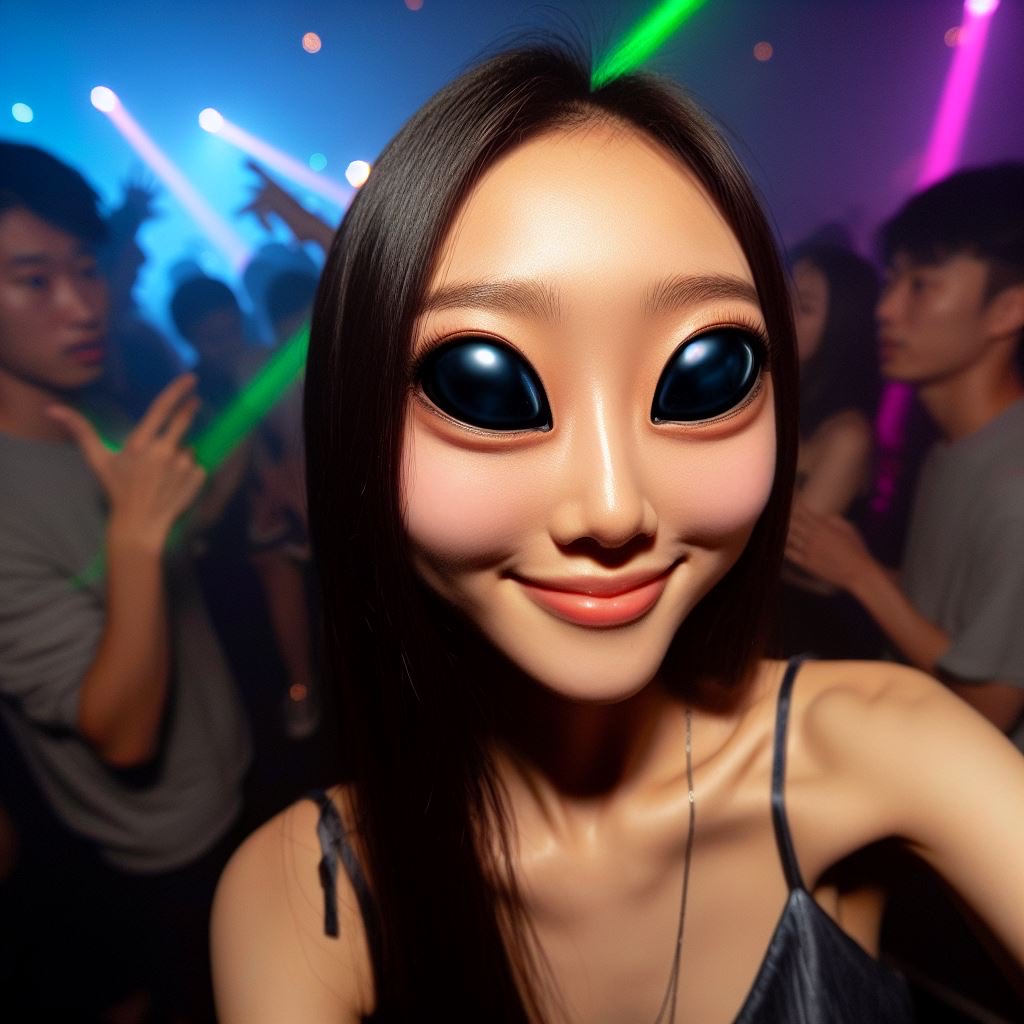 alien dating app profile pic